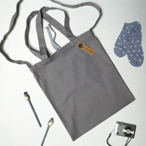 ARTE 2 Way Canvas Tote Bag | Grey