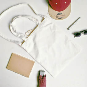 ARTE 2 Way Canvas Tote Bag | Off-White